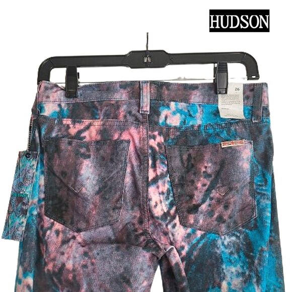 Hudson NEW Whimsygoth NICO BLUE GALAXY Super Skinny Corduroy Jean 26 - Picture 11 of 12